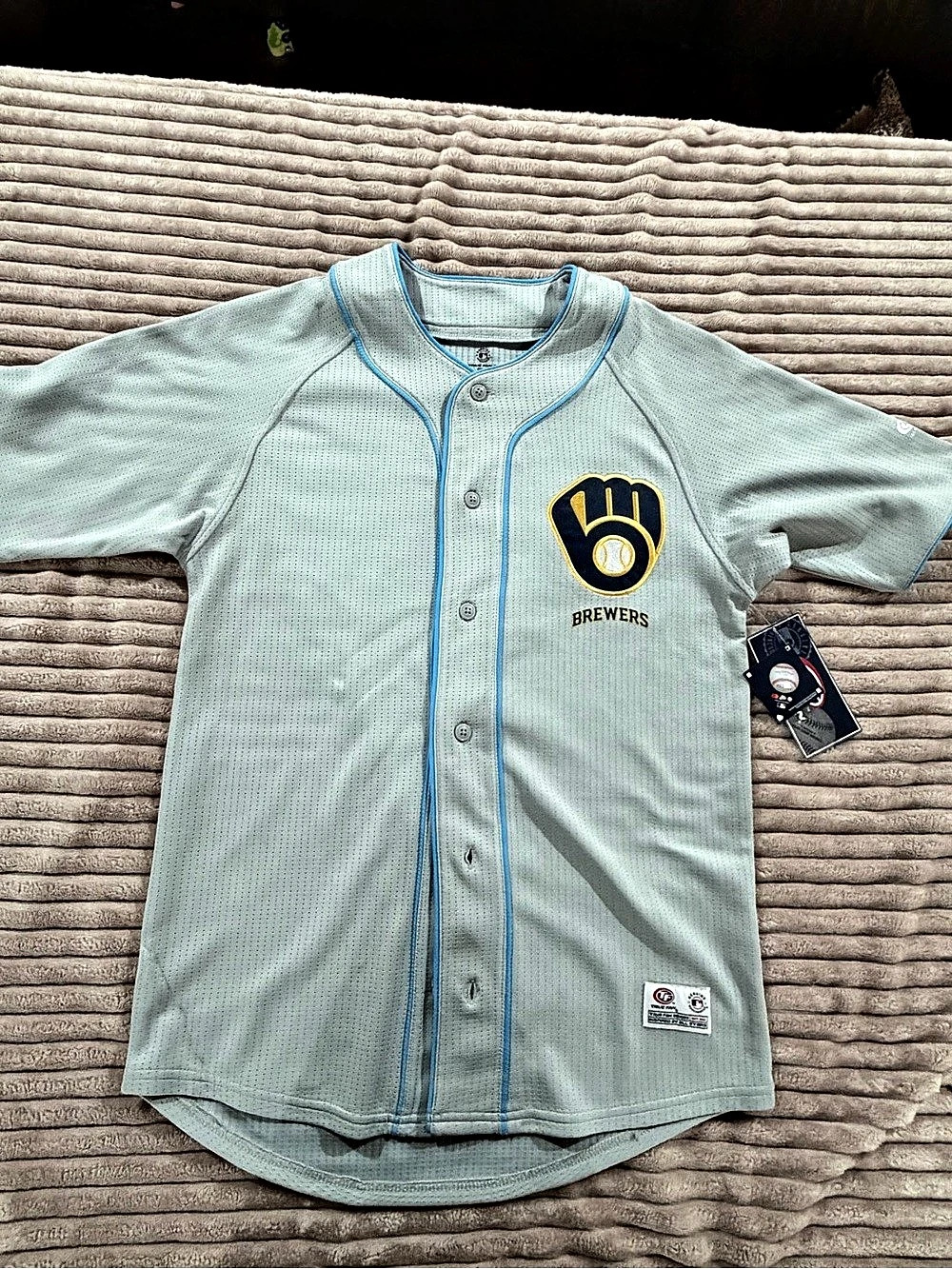 Nike Milwaukee Brewers jersey Baseball Jersey Green Small NWT